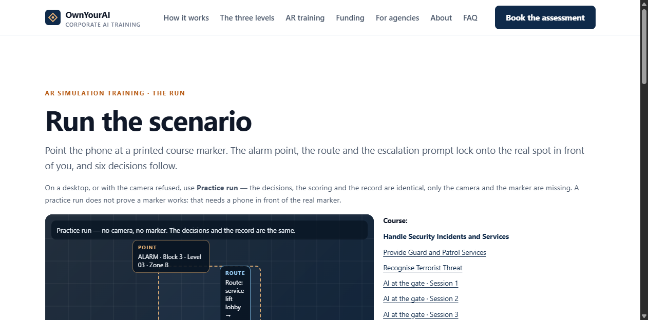 Run the scenario